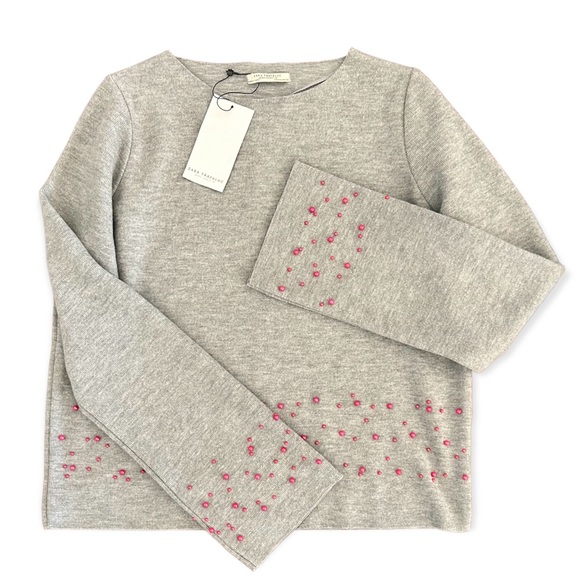 Zara Sweaters - Zara Pearl Embellished Sweater NWT